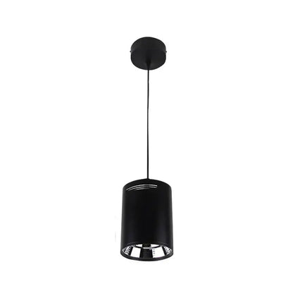 Modern black cylindrical pendant ceiling spot light for kitchen