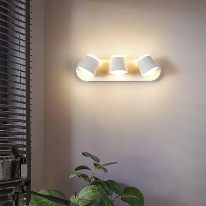 Modern black adjustable led wall lamp bedroom sconce