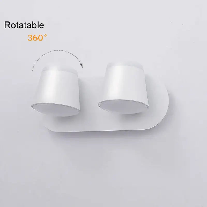 Modern black adjustable led wall lamp bedroom sconce