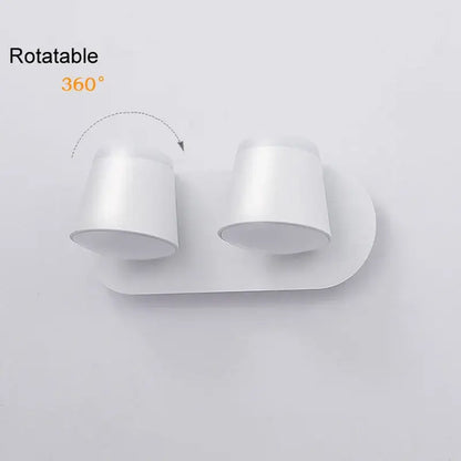 Modern black adjustable led wall lamp bedroom sconce