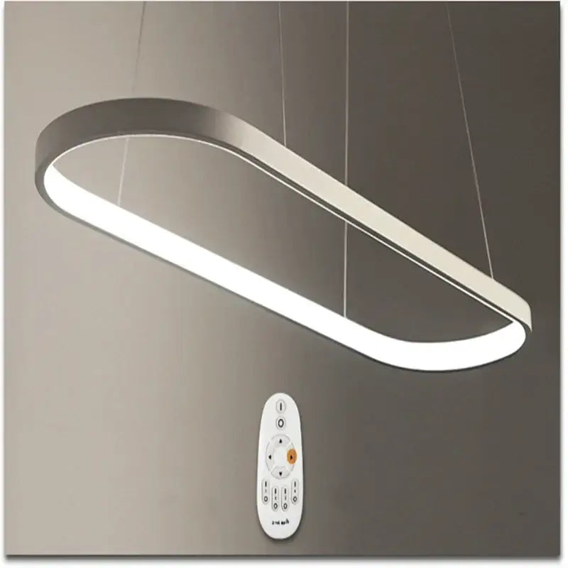 Modern black designer oval pendant lamp for dining room