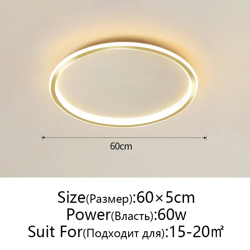Modern black dimmable led ceiling light living room