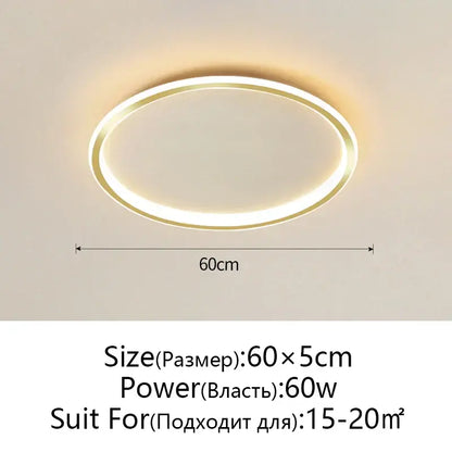 Modern black dimmable led ceiling light living room