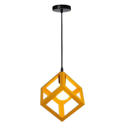 Modern black decorbites geometric led cube pendant kitchen light