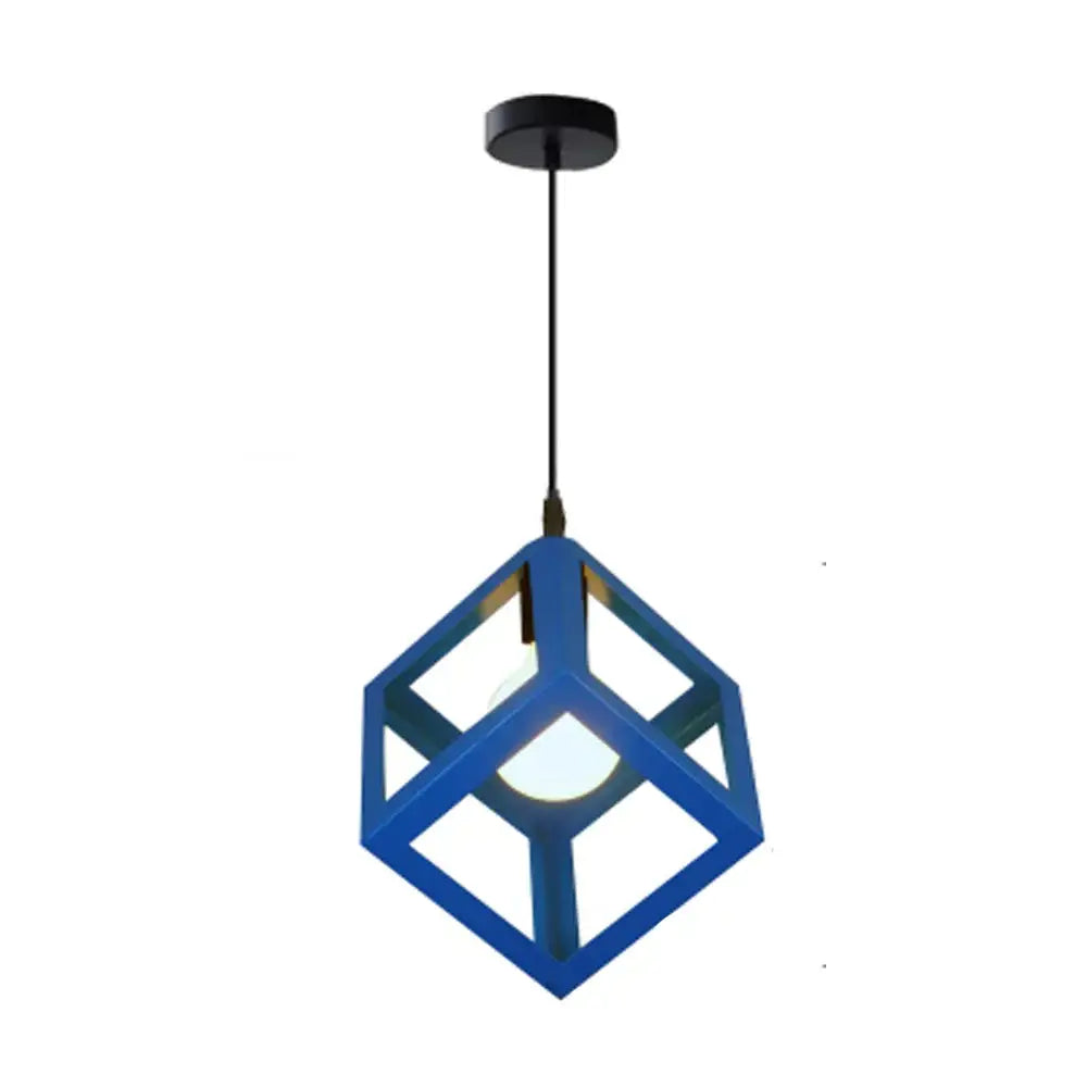 Modern black decorbites geometric led cube pendant kitchen light