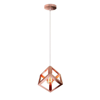 Modern black decorbites geometric led cube pendant kitchen light
