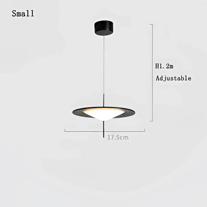 Modern black designer ufo chandelier living room pendant light