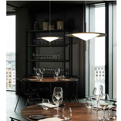 Modern black designer ufo chandelier living room pendant light