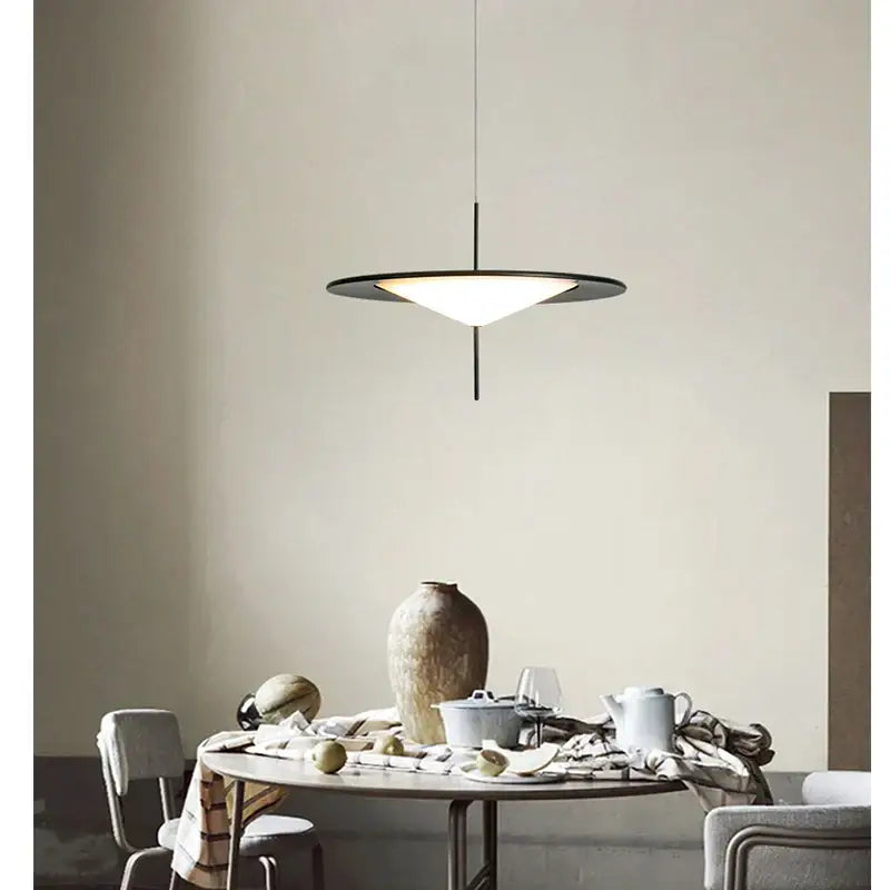 Modern black designer ufo chandelier living room pendant light