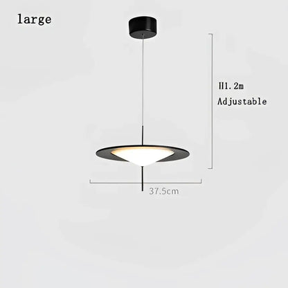Modern black designer ufo chandelier living room pendant light