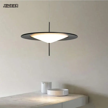 Modern black designer ufo chandelier living room pendant light
