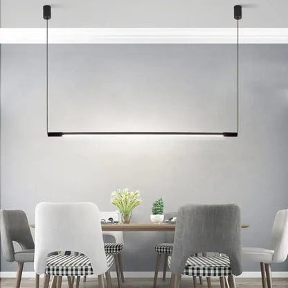 Modern black dimmable led pendant light for dining room