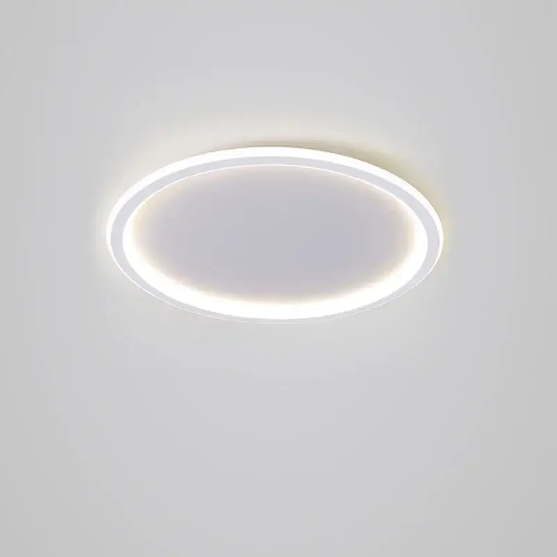 Modern black dimmable led ring ceiling light for living room