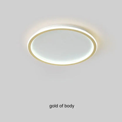 Modern black dimmable led ring ceiling light for living room