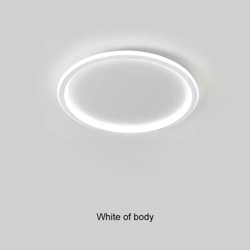 Modern black dimmable led ring ceiling light for living room