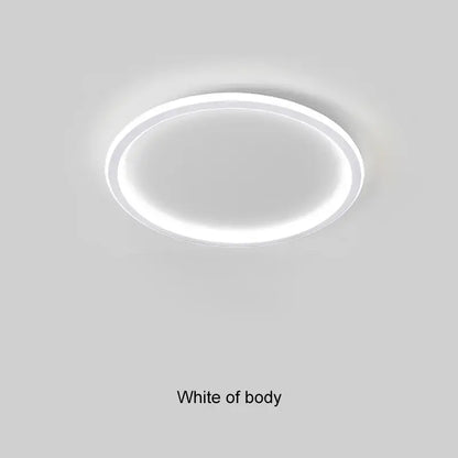 Modern black dimmable led ring ceiling light for living room