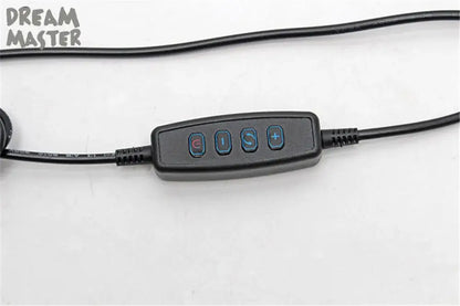 Modern black dimmable led wall lamp bedroom gooseneck reading light