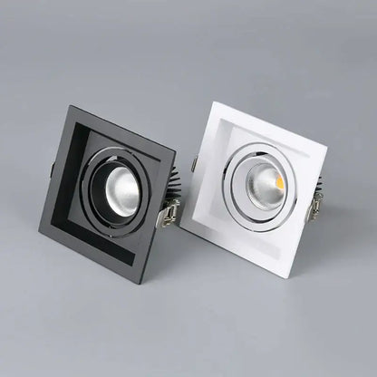 Modern black double ring led recessed ceiling light for living room