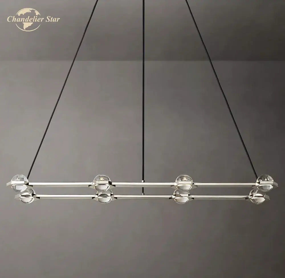 Modern black éclatant crystal chandelier dining room pendant light