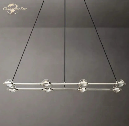 Modern black éclatant crystal chandelier dining room pendant light