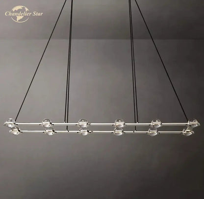 Modern black éclatant crystal chandelier dining room pendant light