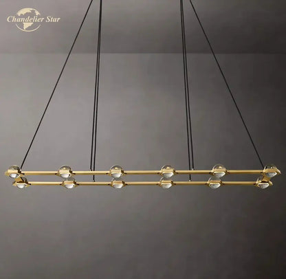 Modern black éclatant crystal chandelier dining room pendant light