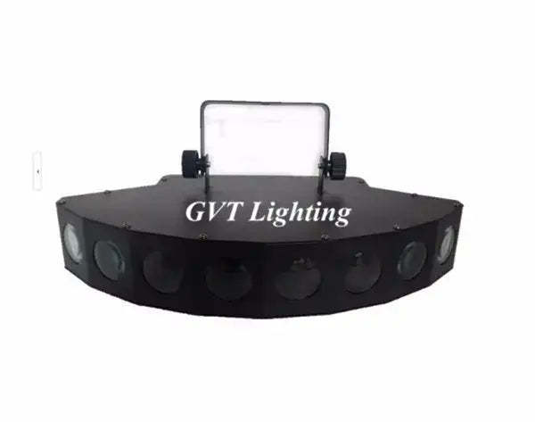 Modern black eight eyes led scanner beam light room party fixture