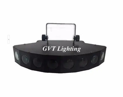 Modern black eight eyes led scanner beam light room party fixture