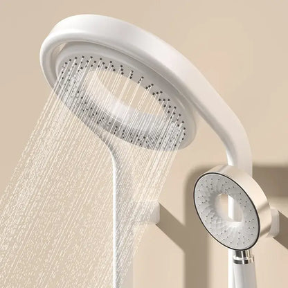 Modern black electric showerhead knobs column faucet – bathroom set