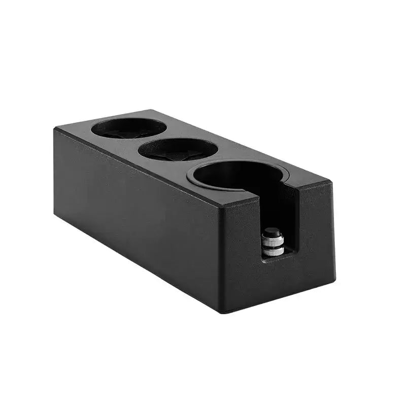 Modern black espresso tamper station kitchen portafilter holder