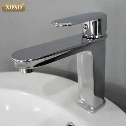 Modern black finish brass basin faucet bathroom hot cold water mixer