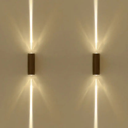 Modern black finish wall lamp hotel dual beam sconce