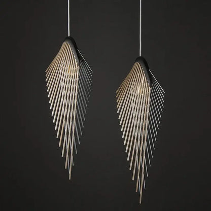 Modern black flying wing shape pendant lights for living room