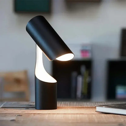 Modern black foldable desk lamp for study and bedroom