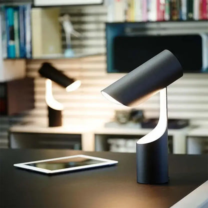 Modern black foldable desk lamp for study and bedroom