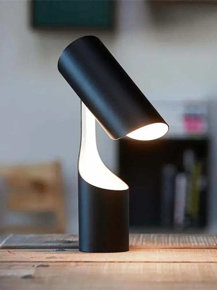 Modern black foldable desk lamp for study and bedroom