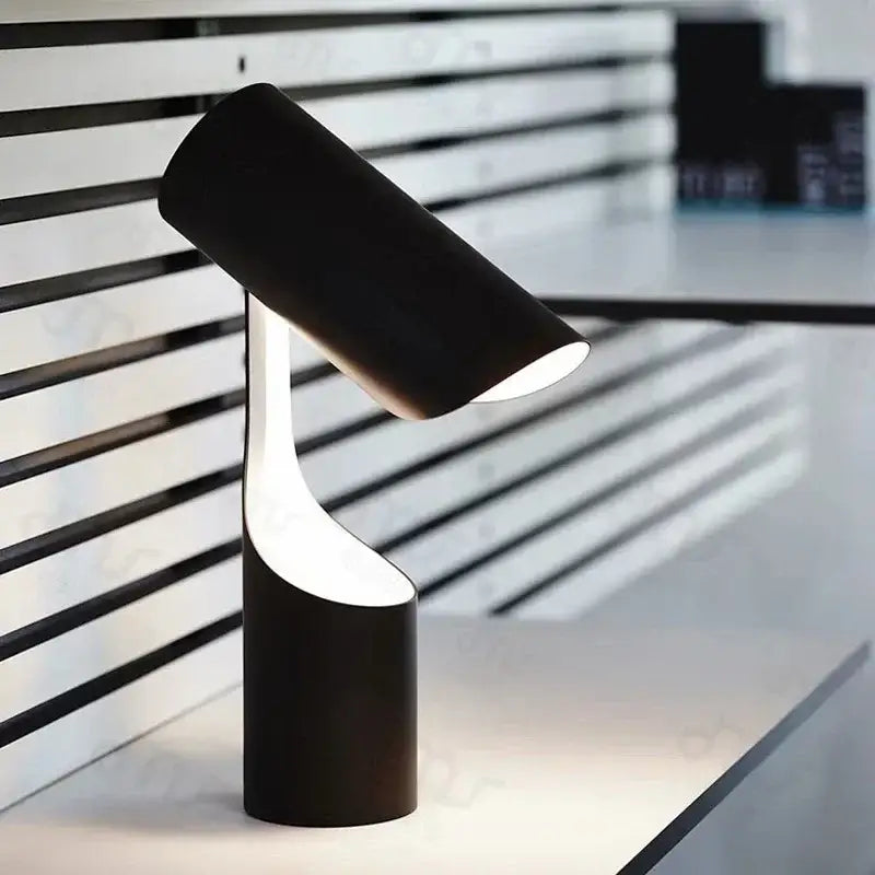 Modern black foldable desk lamp for study and bedroom