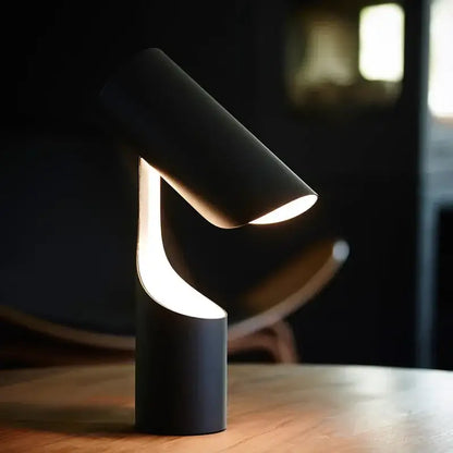 Modern black foldable desk lamp for study and bedroom