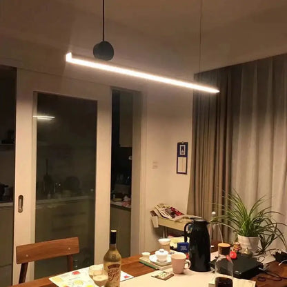 Modern black geometric copper pendant light for dining room