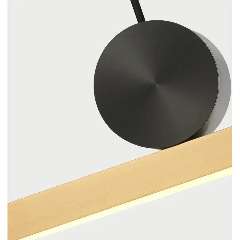Modern black geometric copper pendant light for dining room
