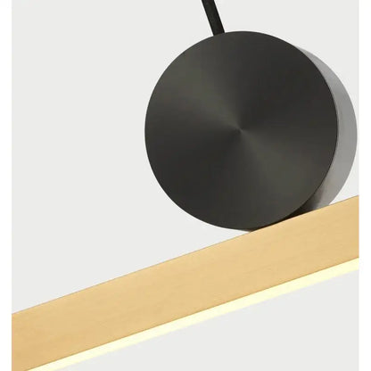 Modern black geometric copper pendant light for dining room