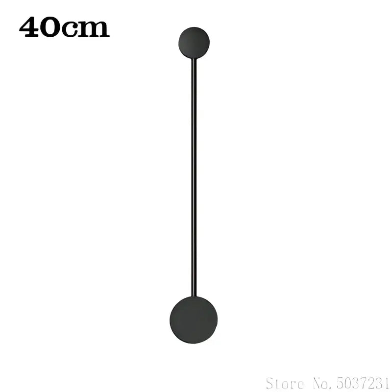 Modern black geometric led wall lamp living room sconce