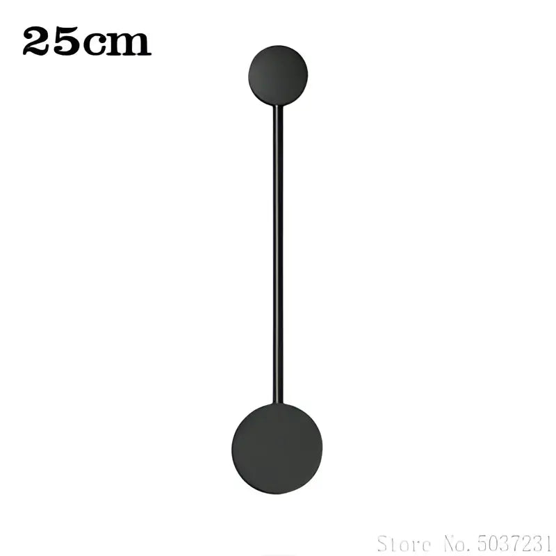 Modern black geometric led wall lamp living room sconce