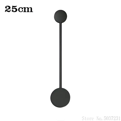 Modern black geometric led wall lamp living room sconce
