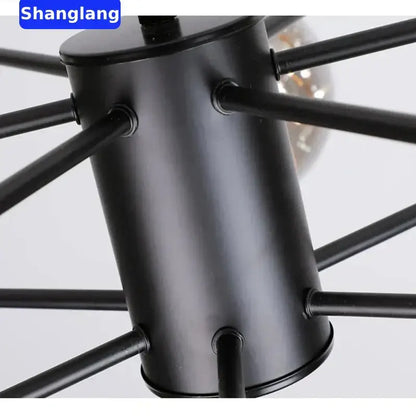 Modern black glass ball led chandelier living room luxury fixture