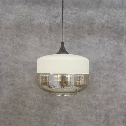 Modern black glass pendant light set dining room smoked shades