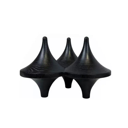 Modern black glossy geometric gyroscope living room decor