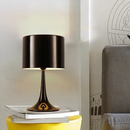 Modern black glossy design mushroom floor lamp for living room