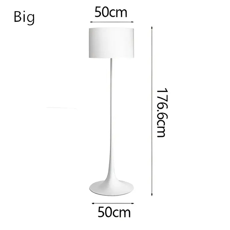 Modern black glossy design mushroom floor lamp for living room