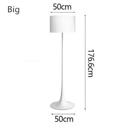 Modern black glossy design mushroom floor lamp for living room